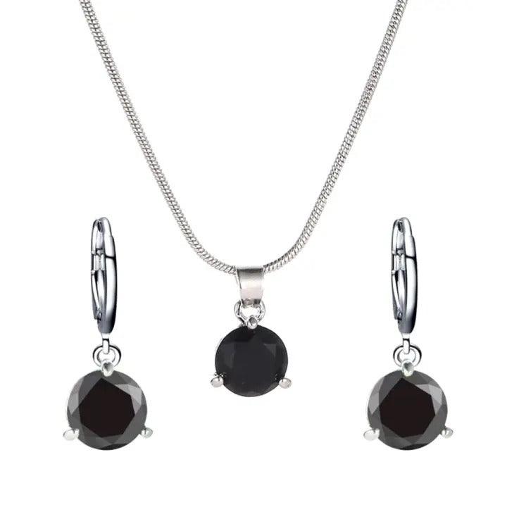 The Zircon Combo Set- Black - SANIA STORE