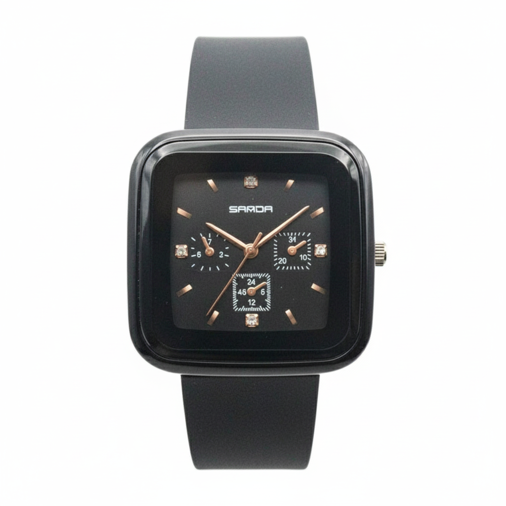 Square Precision Black Quartz