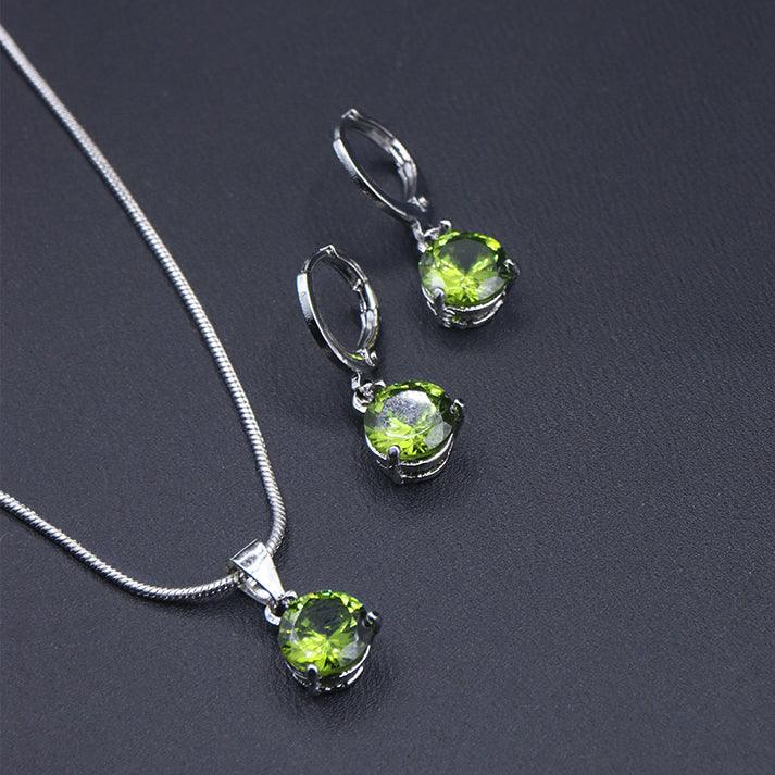 The Zircon Combo Set- Green - SANIA STORE