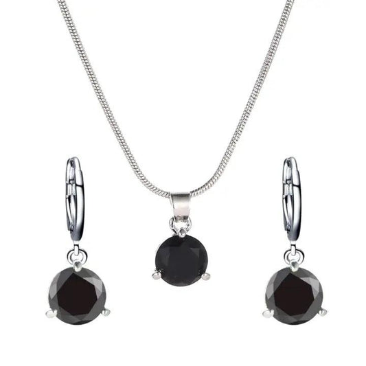 The Zircon Combo Set- Black - SANIA STORE 