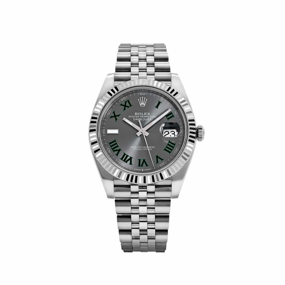 Premium Datejust | Silver Chain | Wimbledon Dial