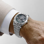 Premium Datejust | Silver Chain | Wimbledon Dial