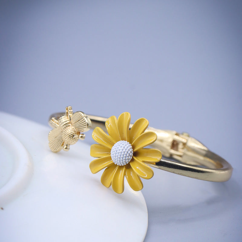 Daisy Sunflower Bracelet-Yellow