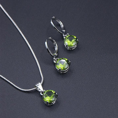 The Zircon Combo Set- Green - SANIA STORE 