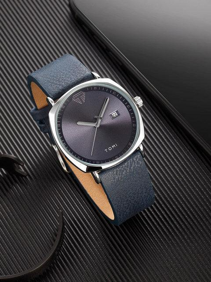TOMI T-044 Men's Watch Leather Strap