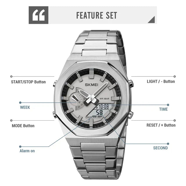 How to set time in skmei watch sale