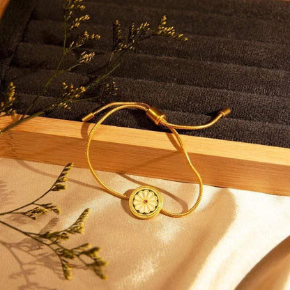 Daisy Flower Hand Tied Bracelet