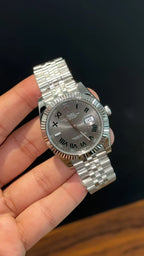 Premium Datejust | Silver Chain | Wimbledon Dial