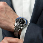 Premium GMT | Batman | Silver Chain | Black Dial