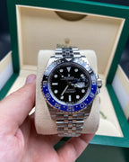 Premium GMT | Batman | Silver Chain | Black Dial