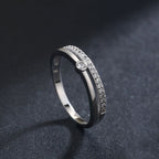 Sterling Sliver Round Zircon