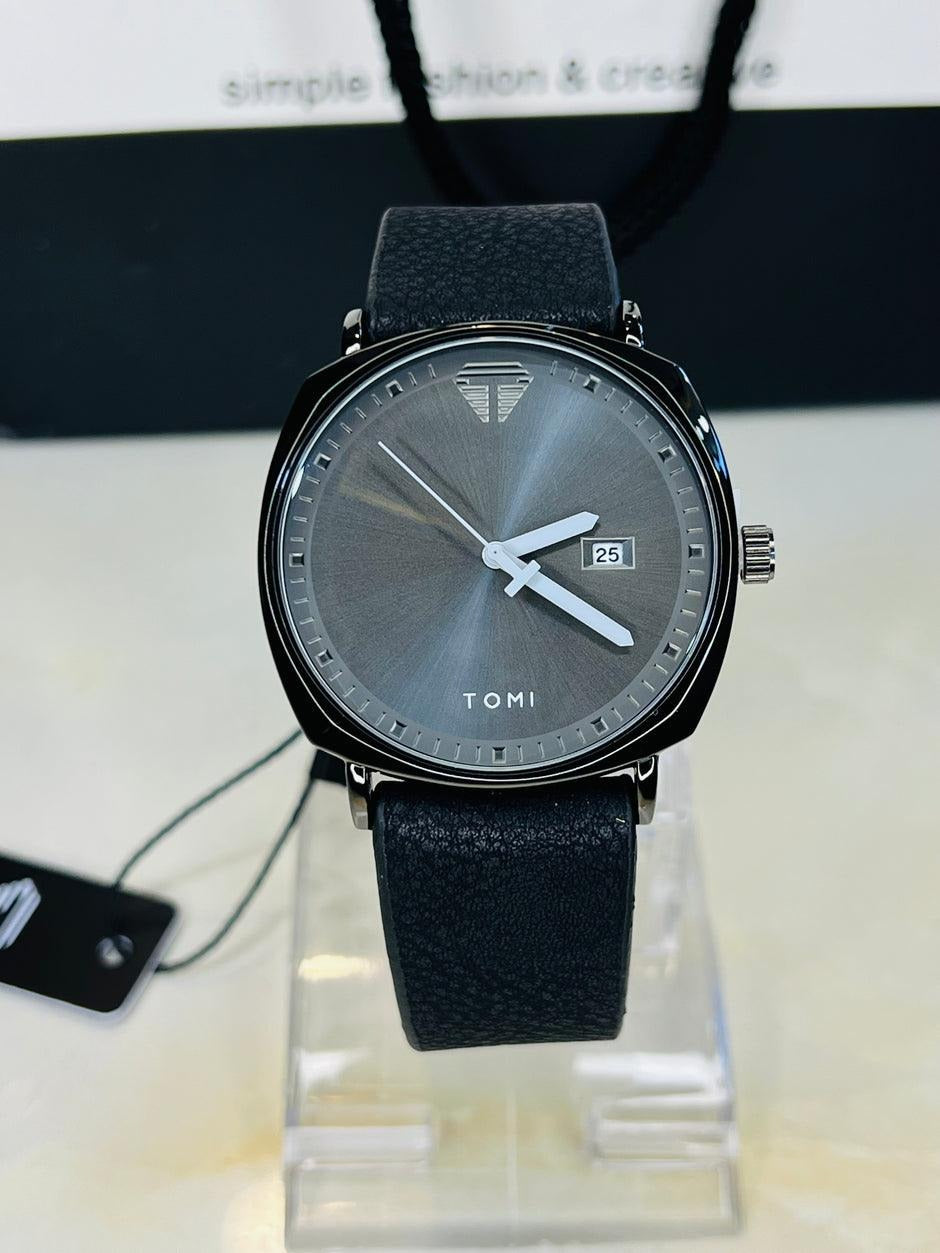 TOMI T-044 Men's Watch Leather Strap