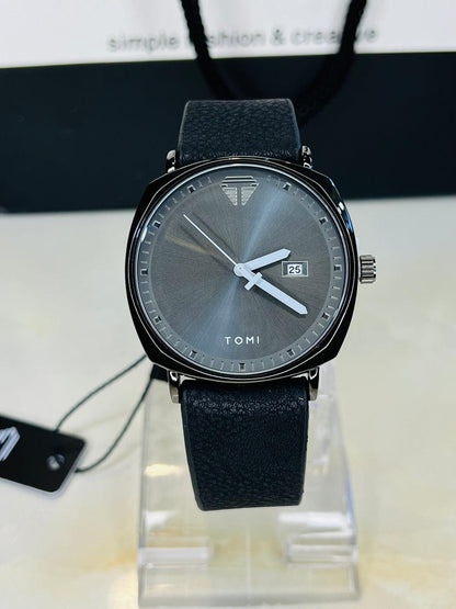 TOMI T-044 Men's Watch Leather Strap