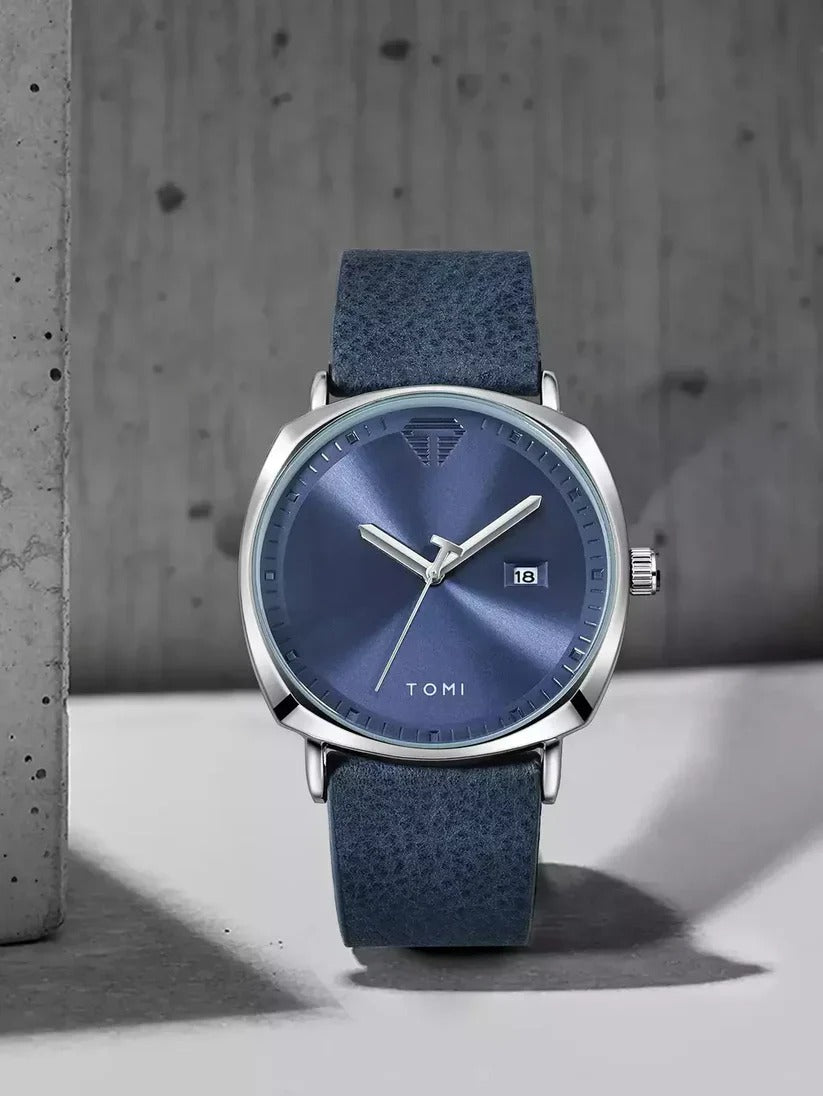 TOMI T-044 Men's Watch Leather Strap