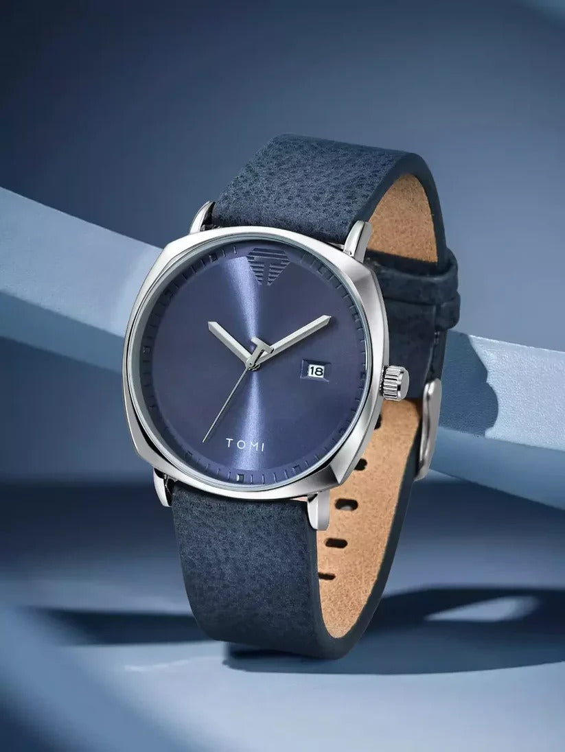 TOMI T-044 Men's Watch Leather Strap